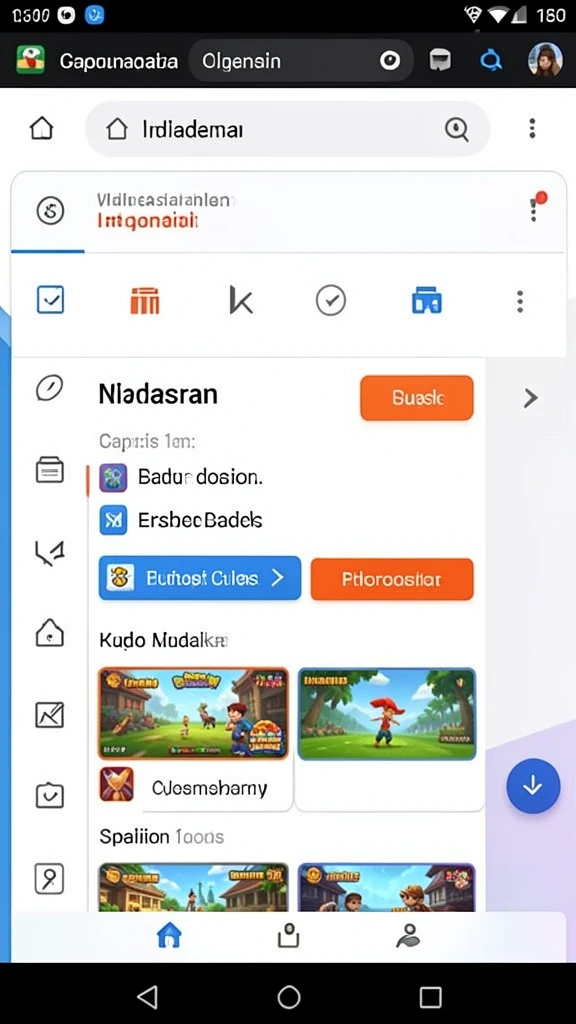 Tampilan awal yang menarik dan intuitif.