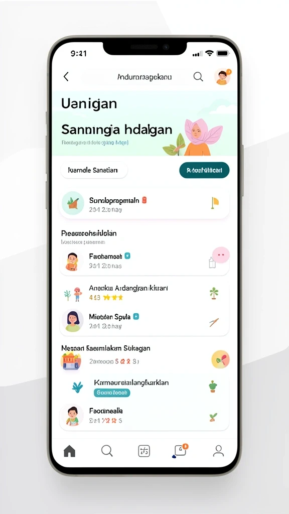 Tampilan antarmuka yang intuitif dan menarik.