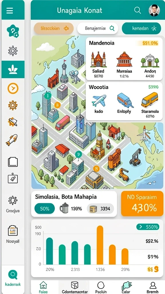 Tampilan antarmuka yang sederhana dan intuitif.