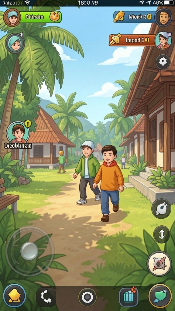 Tangkapan layar tampilan grafis yang menawan.