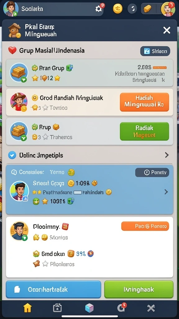 Momen seru saat bermain dengan teman-teman.