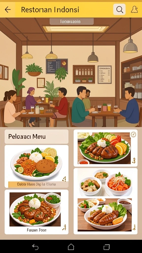 Pengguna dapat melihat karakter unik dan level yang menantang.