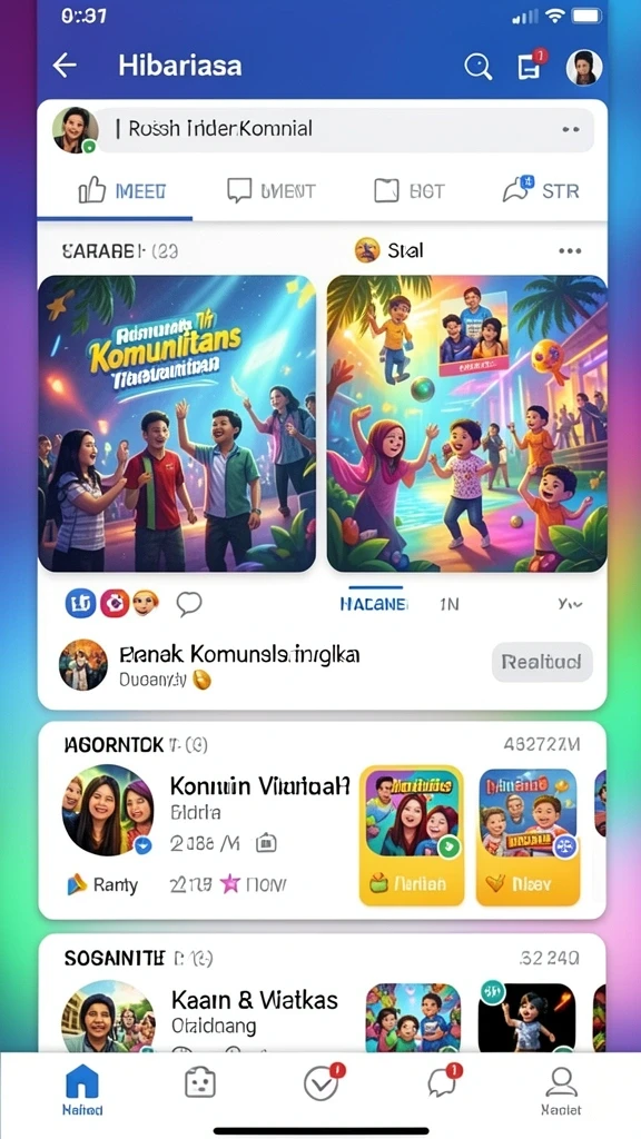Tampilan antarmuka pengguna yang menarik.