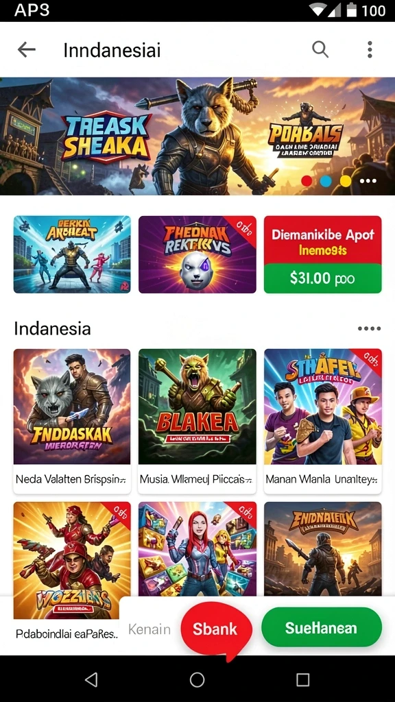 Tampak karakter utama dengan latar belakang yang menawan.