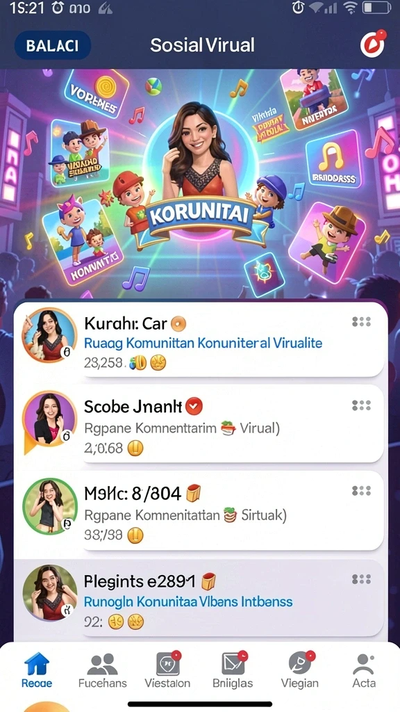 Tampilan utama aplikasi yang menarik dan informatif.