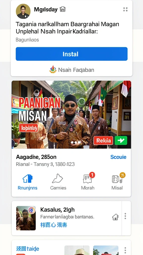 Tangkapan layar memperlihatkan fitur sosial untuk berinteraksi dengan pemain lain.