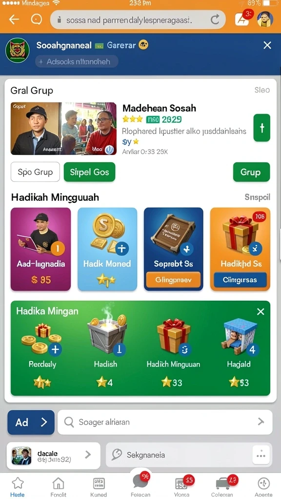 Berbagai hadiah menarik menanti setiap pemain.