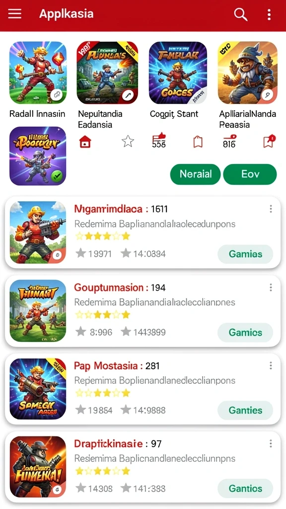 Berbagai karakter unik untuk dipilih dan dimainkan.