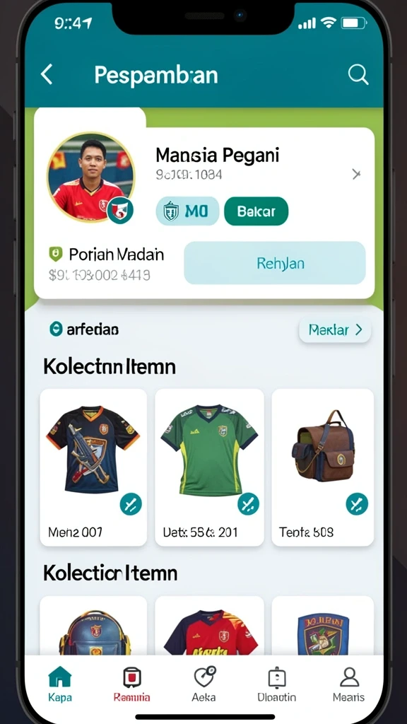 Layar utama game WOW77 yang menampilkan karakter dan statistik.